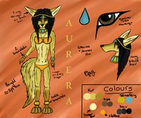 Aurera reference by CrystalWolfDarkness - female, fennec fox