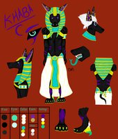 Khaba reference by CrystalWolfDarkness - male, jackal, egyptian