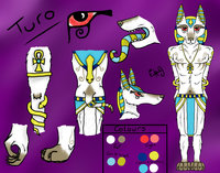 Turo Reference by CrystalWolfDarkness - male, jackal, egyptian