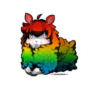 ☆ Niji ☆ by XxBayBayxX - cute, male, rainbow, lamb, sheep, poofy