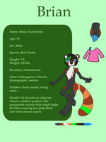 TastyPants Ref Sheet by Paylette - male, commission, art, sheet, reference, redpanda, by, paylette, tastypants