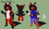 Jessi Nightifre - Reference Sheet by Nightfire - fox, female, red fox, vulpine, nightfire, jessi nightfire