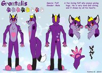 My GronV3 Ref Sheet. by GronV3 - dragon, fox, wolf, male, folf, m, male/solo, shapeshifting, fur-suit, fur-suitor