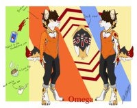 Omega Refsheet by LeoOmega - male, reference sheet, wild dog