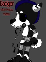☆ Badger ☆ by XxBayBayxX - husky, male, oil, badger, reference, animatronic, fnaf