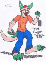 Serge Gamer Kangaroo by SergeGamerRoo - big, male, paws, kangaroo, roo