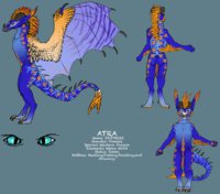 My fursona  by atrafeathers - dragon, female, refsheets