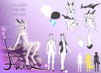 Akira - ref by bmpfurry - male, deer, ref, reference