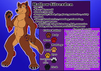 Hallow Character Sheet by Killerwolf1020 - female, wolf, werewolf, character sheet, halloween, hallow, shewolf, she-wolf