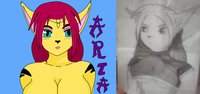 aria by kadeathnas - cute, cat, feline, female, hybrid, canine, fennec, kadeathnas
