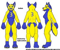 Delilah by SajinCandour - female, wolf, reference