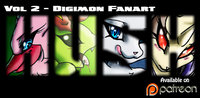 [$15] HUSH Vol. 2 - Digimon Fanart by Viro