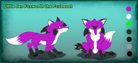 Little Jen Ref sheet by jenfoxworth - fox, female, alien, foxbeast