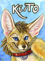 Conbadge by Foxfeather by keito