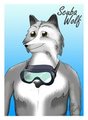 Scuba Wolf. by littlefuzzy