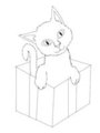 Advent Sketch-Calender Day Three: Kittycat by LoneWolf23k