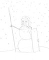 Advent Sketch-Calender Day Four: Snow Legionnaire