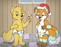 The Candy Cane Gave by Nelson88 by KibaSWolf