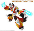Inferno Vulpyre - Reploid commission for Sezidan