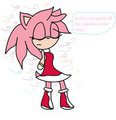 Amy Rose colour's of the wind by sammythedemonhedgie