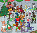 Mythies Christmas party 2014 by KelvinTheLion