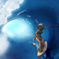 Surf's Up! (Secret Santa) by QueenKami