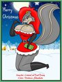 veronica's christmas pin-up by cottoncattailtoony