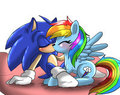Sonic and Dashie by AngelofHapiness