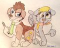 Doctor Paws and Derpy by SilverSimba01