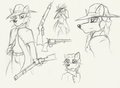Michael Cowboy Sketches by Simonov