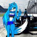 Maya Miles Indy car race girl