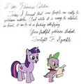 Twilight Sparkle dictates a letter