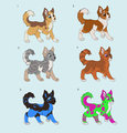 Canine/husky adoptables $2 by Dao