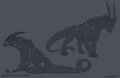 Grumpy Dragon Sketches