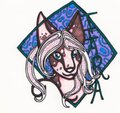 Stained Glass Badge: ShyCrestedGirl