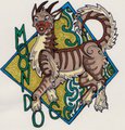Stained Glass Badge: Moondog