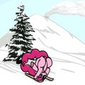 Skiing with Pinkie
