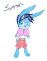 Young boxing bunny by Summbun