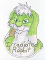 Irradiated Rabbit New Badge for Midwest FurFest by IrradiatedRabbit