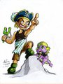 My Little One Piece - Kid Usopp and Baby Spike