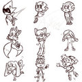 Sonic Characters from Memory