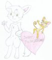 Me Fidel the Mouse and Chris the Kitty - Happy Valentines