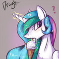 Celestia eating Ice cream~