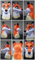Orange Fox Head by ratcoffee