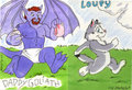 Goliath and Loupy diaperchase