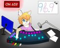 On the air ♥ [Commishie] by TranceTheSparkleFolfy