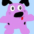 Courage The Cowardly Dog Chibi Plush Request MS Paint^^ by HCpierlingpitstop