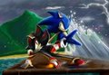 "Stamp on the ground" (Sonic vs Shadow) by FullRings