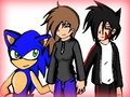 Sonic, Alex, y Kay