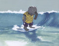 Wombat Surfer